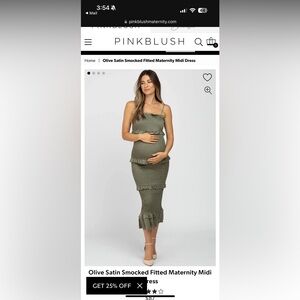 Pink Blush maternity dress